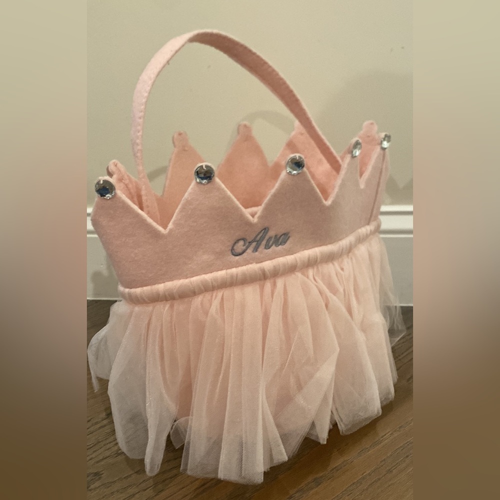 Potterybarn kids princess trick or treat bag "Ava" pink Halloween